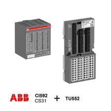 ABB SPS Basis TU552-CS31 + CI592-CS31 Interface Modul Slave Modul CS31 AC500