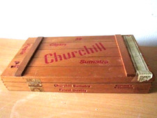 Churchill, Sumatra, Finest Cigars, Zigarrenkiste, noch sehr schön erhalten