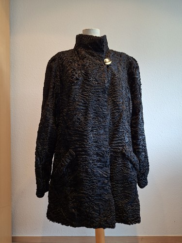 Pelzmantel damen schwarz echt - damen,