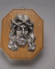 Jesus Bild Wandbild Relief Bild 1944 auf Holz