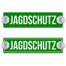 JAGDSCHUTZ - Graviertes Schild