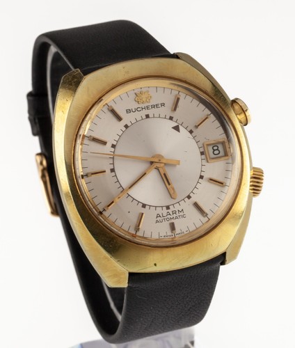 Bucherer gold plated - bucherer, alarm