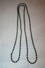 Perlenketten 60er Jahre lang, Kunstststoff, Hippie, Modeschmuck Kette * braun