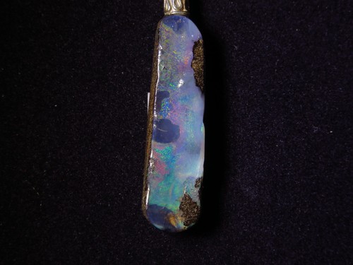 Boulder opal anhänger aus - boulder,