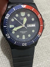 Casio Quartz Pepsi MW-81 394 Diver Stole Uhr