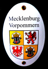 Emaille Schild Mecklenburg