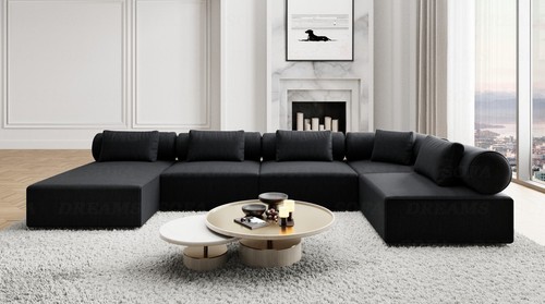 Sofa stoff wohnlandschaft - sofa,