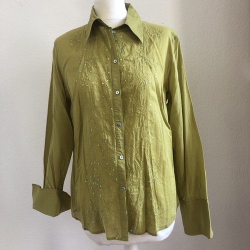 Leichte bluse m grün - bluse, 44