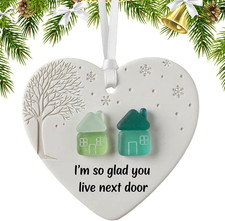 Keramik Herz Anhänger