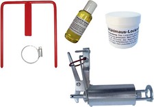 Set Wühlmausfalle Kieferle mit Halterung Lockmittel und Pflegeöl #030.022