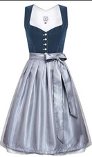 DIRNDLSTERN Damen Midi Blau -