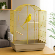 Zoopaul Premium Vogelkäfig gold mocca beige Wellensitiche Kanarien Vogelhaus NEU