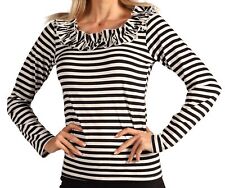 Ringelshirt mit Rüschen Damen