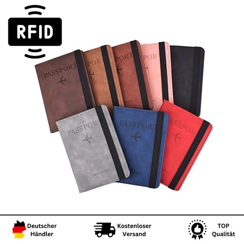 Kunstleder reisepass hülle - kunstleder,