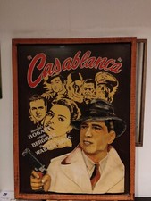 Casablanca Holzbild 3D Rarität Humphrey Bogart 60x80 cm Filmposter Bild