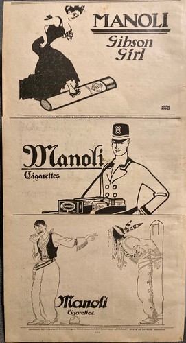 Reklame werbung manoli - 3, x