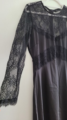 Zara langes schwarzes kleid - langes,