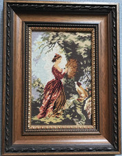 Gobelinbild " Dame am Baum