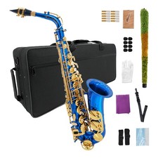Blue Alto Saxophone Eb Flat
