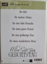 Stampin up "Geburtstagsgrüße