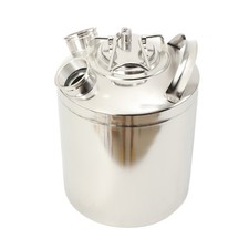 10L Reinigungsbehälter Edelstahl Zapfanlage Bierkoffer Reinigungsfass Bierfass