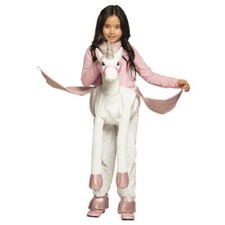 Einhorn Ponny Pferd Kostüm Overall Reittier Huckepack Kinder Mädchen Kleid Mütze