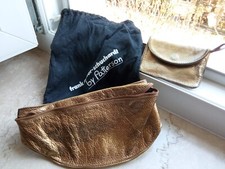 Goldene Bauchtasche + Schlüsseletui von Patterson