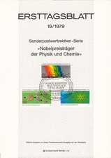 BRD Nobelpreisträger der Physik und Chemie  Ersttagsblatt +La-221