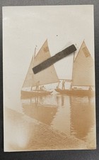 Foto Ansicht Portrait Segelboot Schiff Mann Frau See Nummernschild Kunstbild Pk