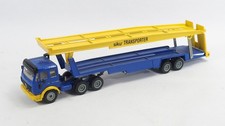 Siku 1:55 - 3112 / 2534 Mercedes Autotransporter blau/gelb - TOP