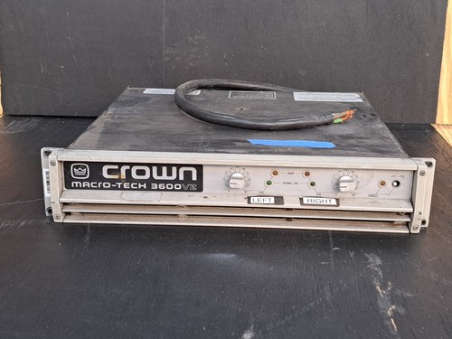Crown macro tech 3600vz - crown,