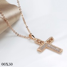 Luxus Kreuz Halskette mit