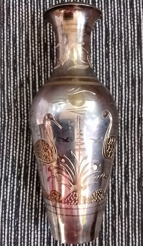 Ziselierte vase messing - ziselierte,