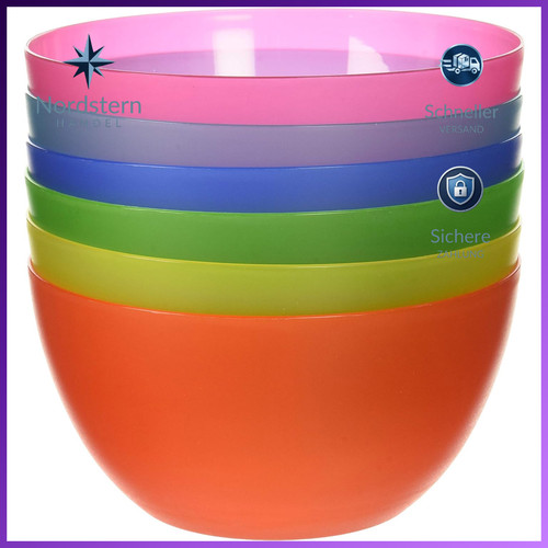 Bunte schalen 6er - schalen,