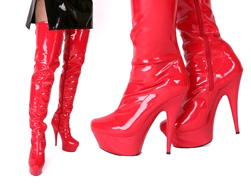 Fetisch lack plateau - fetisch, overknee