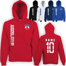 Jugoslawien Jugoslavija Hoodie Wunschname Nummer Kapuzenpullover WM-2022 Hoody