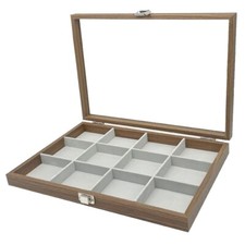 Holz Schmucklade 12 Fächer