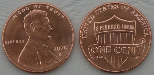 Usa cent lincoln - 2025, unz.
