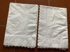 1 Paar Paradekissen - Spitze - 80cm x 80 cm - Vintage