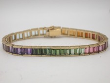 Regenbogen Farbstein Armband