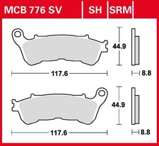 Trw bremsbelag performance - trw,