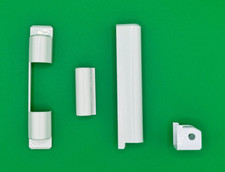 Aubi Abdeckkappen Set weiß