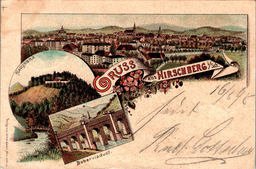 Litho gruss aus schlesien - gruss,