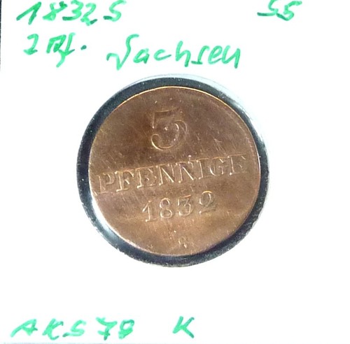 Königreich sachsen pfennige - königreich, 3