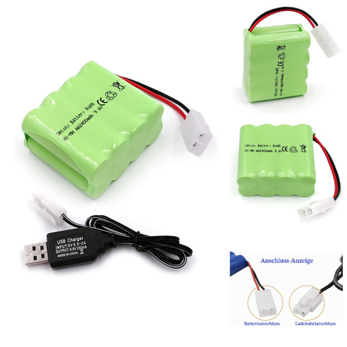 Nimh akku 2400mah mit - 9.6v,