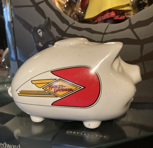 Vintage harley davidson piggy - vintage,