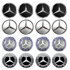 4stk 75mm Nabenkappen Nabendeckel Radnabenkappen Felgendeckel für Mercedes Benz