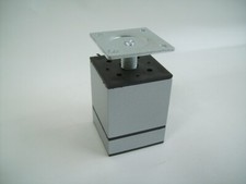 Möbelfuss Aluminium 40x40 mm Höhe 58 mm Möbelfuß Schrankfuß Fuß verstellbar