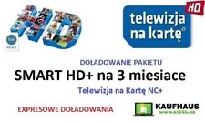 3 m-ce SMART HD Telewizja na Karte Aufladung NC+ TVN Doladowanie Polsat TnK NC+