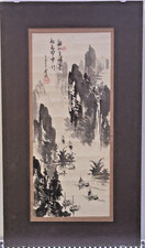 Alte Chinesische Tuschenmalerei - Klassisches Motiv, gerahmt - Vintage